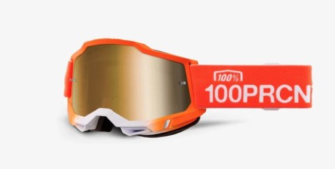 100 PROCENT NOWOŚĆ GOGLE ACCURI 2 GOGGLE ANTWERP - TRUE GOLD MIRROR LENS - SZYBKA ZŁOTE LUSTRO 100 PROCENT