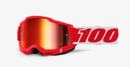 100 PROCENT NOWOŚĆ GOGLE ACCURI 2 GOGGLE RD001 - RED MIRROR LENS - SZYBKA CZERWONE LUSTRO 100 PROCENT
