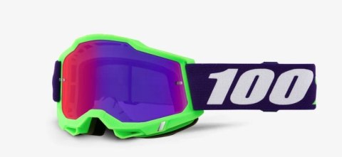 100 PROCENT NOWOŚĆ GOGLE ACCURI 2 GOGGLE SATISFY - PURPLE MIRROR LENS - SZYBKA FIOLETOWE LUSTRI 100 PROCENT