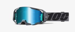 100 PROCENT NOWOŚĆ GOGLE ARMATIC GOGGLE PETROMA - AQUA MIRROR LENS SZYBKA NIEBIESKIE LUSTRO 100 PROCENT
