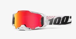 100 PROCENT NOWOŚĆ GOGLE ARMEGA GOGGLE INVICTA - HIPER RED MIRROR LENS - SZYBKA CZERWONE LUSTRO 100 PROCENT