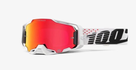 100 PROCENT NOWOŚĆ GOGLE ARMEGA GOGGLE INVICTA - HIPER RED MIRROR LENS - SZYBKA CZERWONE LUSTRO 100 PROCENT