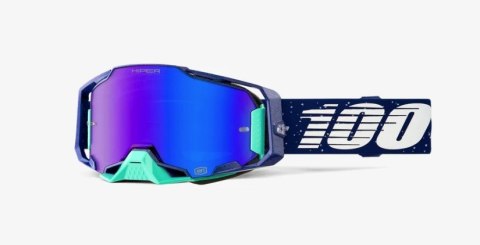 100 PROCENT NOWOŚĆ GOGLE ARMEGA GOGGLE NOCHE - HIPER BLUE MIRROR LENS - SZYBKA NIEBIESKIE LUSTRO 100 PROCENT