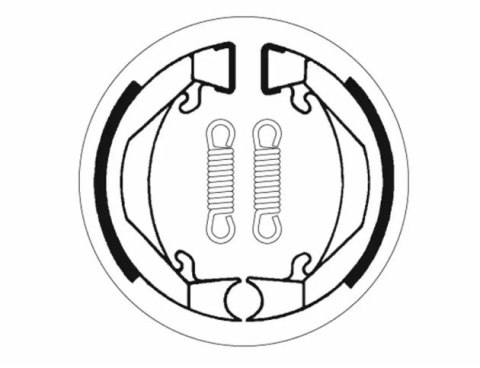 SBS PROMOCJA SZCZĘKI HAMULCOWE PRZÓD/TYŁ HONDA PX 50 '84-'89, PEUGEOT 103/104/105 '80-, PUCH X10/X20 50 '86-, KTM SX 50 ,98-'07, SBS