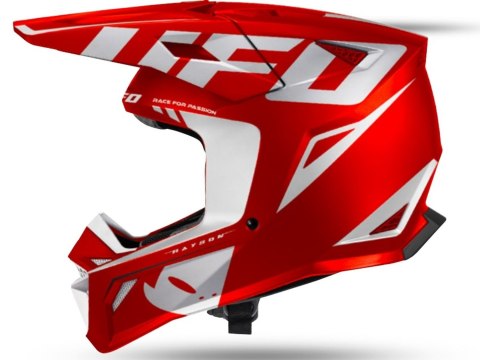 UFO 2026/09 KASK RAYSON OFFROAD KOLOR CZERWONY / BIAŁY ROZMIAR M - KOLEKCJA 2026/2027 UFO