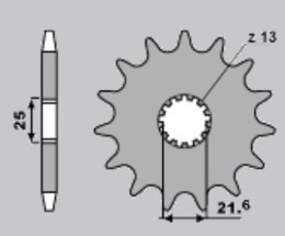 GROSSKOPF ZĘBATKA PRZEDNIA 566 17 SUZUKI GSXR 1000 '01-'09 , GSXR 1300, TL 1000