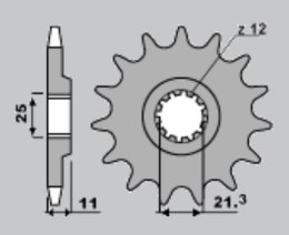 JR ZĘBATKA PRZEDNIA 727 15 (82415JT) HUQVARNA TE/TC (JTF824.15)