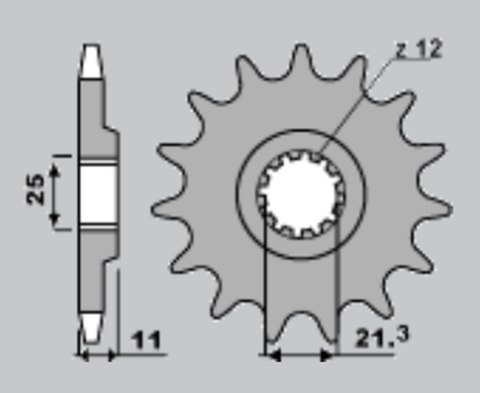JR ZĘBATKA PRZEDNIA 727 15 (82415JT) HUQVARNA TE/TC (JTF824.15)