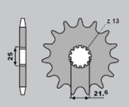 PBR ZĘBATKA PRZEDNIA 566 14 18NC SUZUKI GS/GSF/GSXR (JTF566.14) (ŁAŃC. 530)