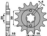 PBR ZĘBATKA PRZEDNIA 720 14 18NC (ŁAŃC. 520)