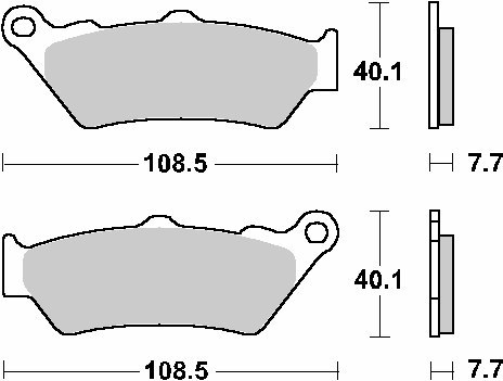 SBS KLOCKI HAMULCOWE KH209 / KH209/2 OFF-ROAD RACING SINTER KOLOR ZŁOTY