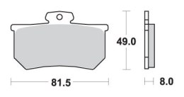 SBS WYPRZEDAŻ KLOCKI HAMULCOWE KH107 STREET CERAMIC DO ZACISKU A.P. RACING CALIPERS KOLOR CZARNY