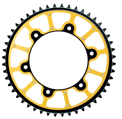 GROSSKOPF WYPRZEDAŻ ZĘBATKA TYLNA PRO EXTREME (STALOWO-ALUMINIOWA - DUAL RING / STEALTH) KOLOR ZŁOTY 808 48 (80848) DRZ 400 '00-