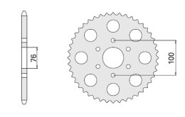 CHT ZĘBATKA TYLNA 818 42 SUZUKI GS 1000/ GSX 1100 E (818-42)