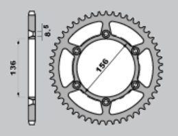 JR ZĘBATKA TYLNA 820 41 SUZUKI DR 350SE '94-'95, HUSQVARNA 510 SMR '06-'09 (-1)