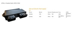 DZE MODUŁ / STEROWNIK SILNIKA ECU YAMAHA YXR 700 RHINO '08-'11 (OEM 5B4-8591A-00, 5B4-8591A-01)