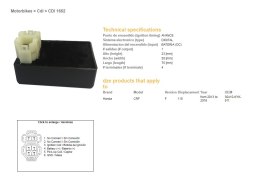 DZE MODUŁ ZAPŁONU CDI HONDA CRF 110 '13-16