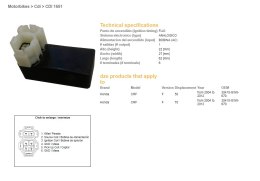 DZE MODUŁ ZAPŁONU CDI HONDA CRF50/70F '04-'12 (30410-GW8-670)