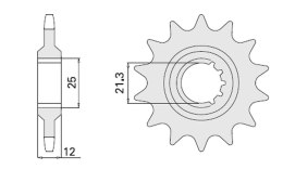CHT ZĘBATKA PRZEDNIA 823 13 (A4250823130) HUSQVARNA / HUSABERG (82313JT) (ŁAŃC. 520)