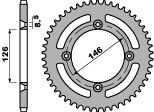 PBR ZĘBATKA TYLNA 822 50 C45 SUZUKI TS 125X 84-89 (ŁAŃC. 428) (JTR805.50)