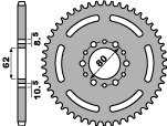 PBR ZĘBATKA TYLNA 845 45 F YAMAHA SR 250 (79-84) (ŁAŃC. 520) (JTR845.45)