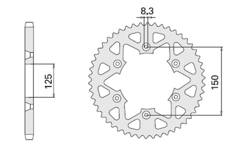 CHT ZĘBATKA TYLNA 899 38 (897-38) KTM SX/EXC SXF/EXCF ALL MODEL '88-'21