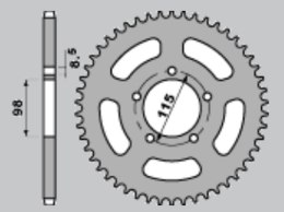 GROSSKOPF PROMOCJA ZĘBATKA TYLNA 893 50 KOLOR