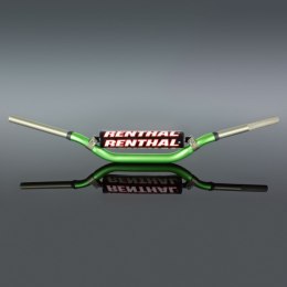 RENTHAL KIEROWNICA 1,1/8 CALA (28,6MM) MX TWINWALL 998 HANDLEBAR GREEN REED / WINDHAM PADDED KOLOR ZIELONY Z GĄBKĄ