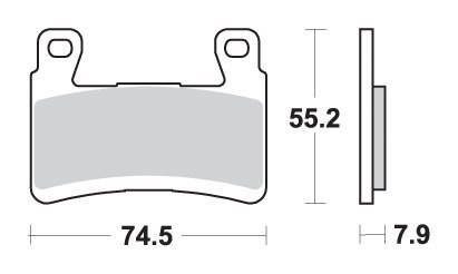 SBS KLOCKI HAMULCOWE KH296 / KH265 STREET EXCEL SINTER KOLOR ZŁOTY PASUJE DO: KAWASAKI ZX-6R '13