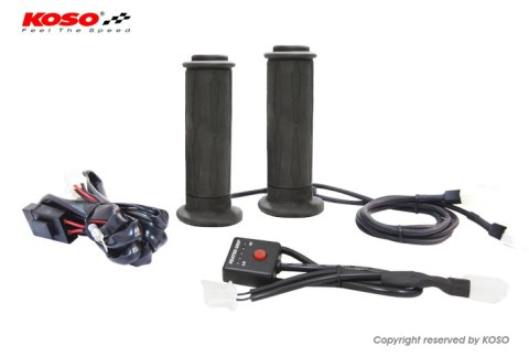 KOSO MANETKI PODGRZEWANE ZE STEROWNIKIEM (22MM/25MM 7/8-1`) DŁUGOŚĆ - 130MM (HG-07 STRUKTURA) - 5 POZIOMÓW GRZANIA (OF690) (EL)