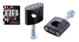 ACCEL MOCOWANIE/PODWYŻKI KIEROWNICY (22,2MM) WYS. 34MM ZE ŚRUBĄ M12 KOLOR CZARNY (BM-02BK22)