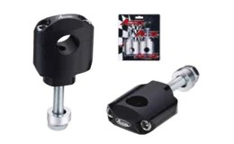 ACCEL MOCOWANIE/PODWYŻKI KIEROWNICY (22,2MM) WYS. 42MM ZE ŚRUBĄ M10 KOLOR CZARNY (BM-36BK22)