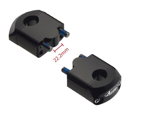 ACCEL MOCOWANIE/PODWYŻKI KIEROWNICY (DÓŁ-22,2/GÓRA-22,2MM) WYS. 35MM KOLOR CZARNY (BM-39BK22)