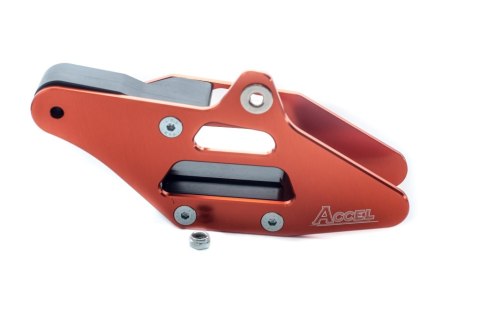 ACCEL PROWADNICA ŁAŃCUCHA KPL. KTM SX85 '15-'17, EXC/EXCF '14-'17, KOLOR POMARAŃCZOWY (ALUMINIOWA)