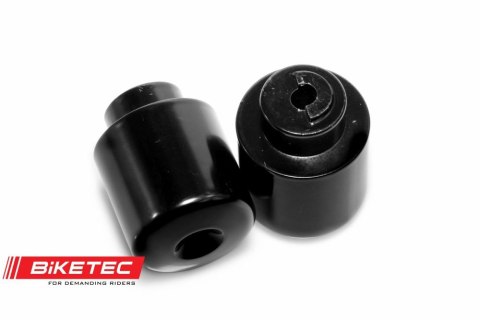 BIKETEC KOŃCÓWKI/CIĘŻARKI KIEROWNICY HONDA (PATRZ OPIS DODATKOWY) KOLOR CZARNY 2403020000, OEM: 53105-MK4-620