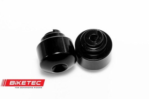 BIKETEC KOŃCÓWKI/CIĘŻARKI KIEROWNICY HONDA (PATRZ OPIS DODATKOWY) KOLOR CZARNY 2403030000, OEM: 53105-MFJ-D00