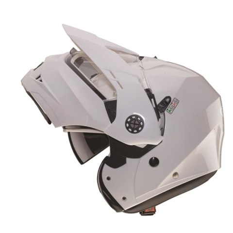 CABERG WYPRZEDAŻ KASK SZCZĘKOWY FLIP-UP ENDURO MODEL TOURMAX (PINLOCK) KOLOR BIAŁY METALIK ROZMIAR XS (5/5 GWIAZDEK W TESTACH SH