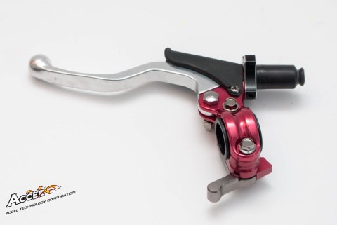 ACCEL UCHWYT DŹWIGNI SPRZĘGŁA KOMPLETNY + HOT START UNIWERSALNY KOLOR CZERWONY (CL-06RD)