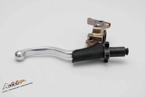 ACCEL UCHWYT DŹWIGNI SPRZĘGŁA KOMPLETNY + HOT START UNIWERSALNY KOLOR TYTANOWY (CL-06T) - PROMOCJA