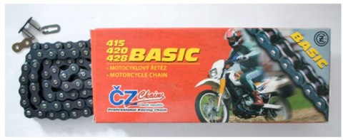 CZ ŁAŃCUCH NAPĘDOWY 428 BASIC (428S) (126 OGNIW) (19,2 KN) + ZAPINKA