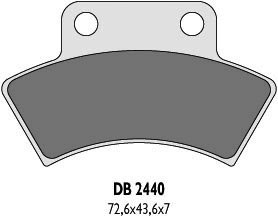 DELTA BRAKING KLOCKI HAMULCOWE KH232 QUADZILLA, POLARIS TYŁ - ZASTĘPUJĄ DB2440MX-D ORAZ DB2440QD-D