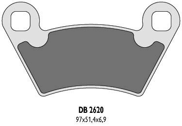 DELTA BRAKING KLOCKI HAMULCOWE KH354 POLARIS - ZASTĘPUJĄ DB2620MX-D ORAZ DB2620QD-D