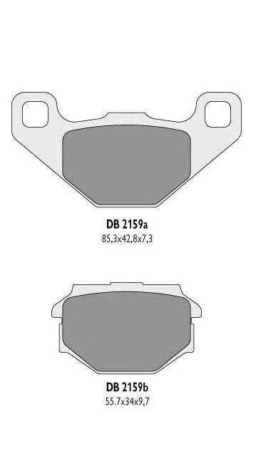 DELTA BRAKING KLOCKI HAMULCOWE KH382 - ZASTĘPUJĄ DB2159MX-D ORAZ DB2159QD-D