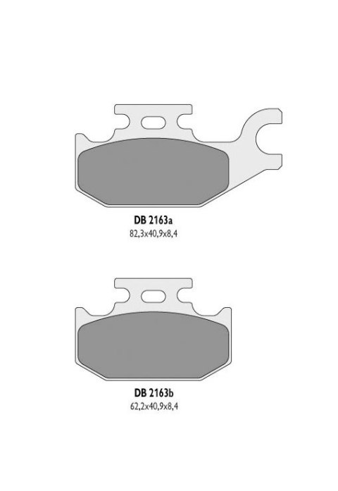 DELTA BRAKING KLOCKI HAMULCOWE KH413 SYZUKI ATV - ZASTĘPUJĄ DB2163MX-D ORAZ DB2163QD-D (LEWY PRZÓD)