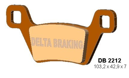 DELTA BRAKING KLOCKI HAMULCOWE KH600 KYMCO MXU - ZASTĘPUJĄ DB2212MX-D ORAZ DB2212QD-D