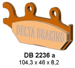DELTA BRAKING KLOCKI HAMULCOWE KH645 CAN AM MAVERIC 1000 PRAWY - ZASTĘPUJĄ DB2236MX-D ORAZ DB2236QD-D