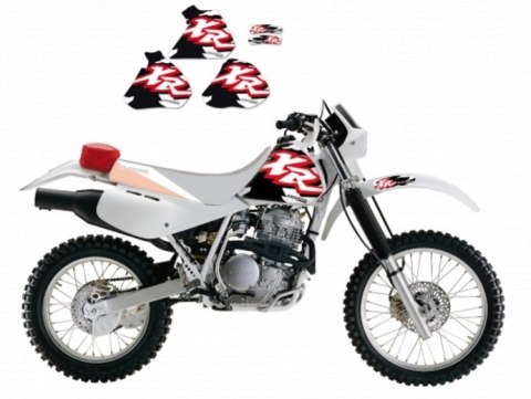 BLACKBIRD KOMPLET NAKLEJEK (OKLEIN) HONDA XR 250/350 '88-'95 ORIGINAL (17)