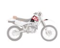 BLACKBIRD KOMPLET NAKLEJEK (OKLEIN) HONDA XR 250/350 '88-'95 ORIGINAL (17)
