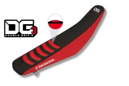 BLACKBIRD POKROWIEC / POSZYCIE NA SIEDZENIE HONDA CRF 250R '10-'13, CRF 450R '09-'12 DOUBLE GRIP 3, KOLOR CZARNY CZERWONY