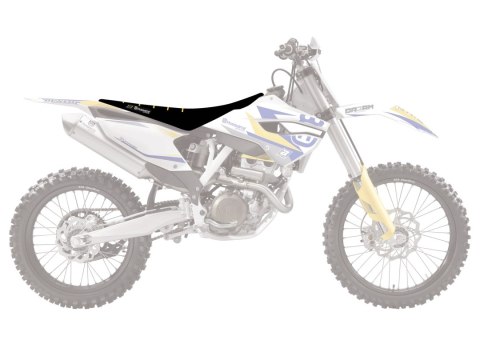 BLACKBIRD POKROWIEC / POSZYCIE NA SIEDZENIE HUSQVARNA FC/TC '14-'15, TE/FE '14-'16 ZEBRA KOLOR ŻÓŁTY CZARNY